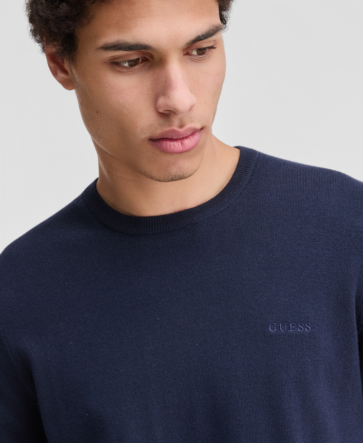 Guess Men's David Long-Sleeve Crewneck Sweater
