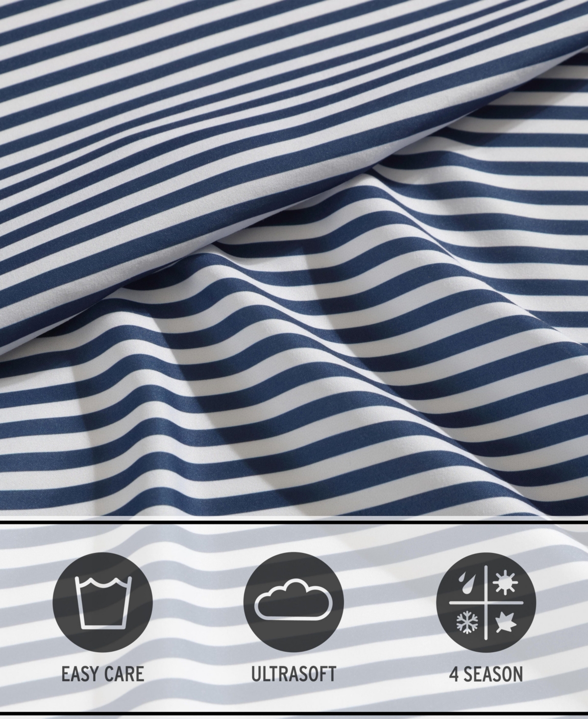 Eddie Bauer Vivid Stripe Microfiber -Pc. Sheet Set