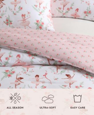 Ballerina Divas Microfiber 3-Pc. Comforter Set, Twin