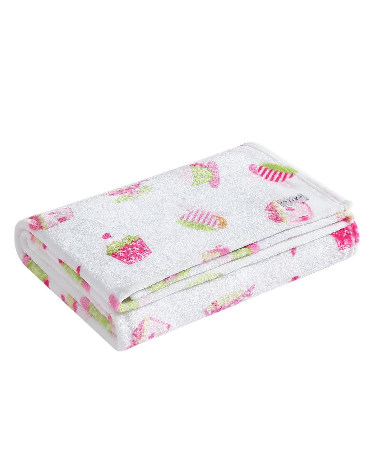 Laura Ashley Sweet Treat Ultra Soft Plush Fleece Throw, 60" x 50"