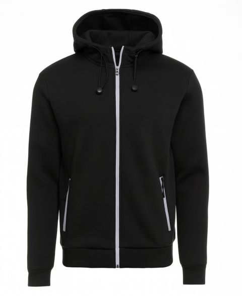 Мужское худи Blu Rock Slim-Fit Classic Tech Full-Zip, цвет: Чёрный