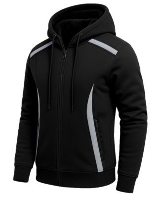 Men's Slim-Fit Reflective Tech Full-Zip Hoodie