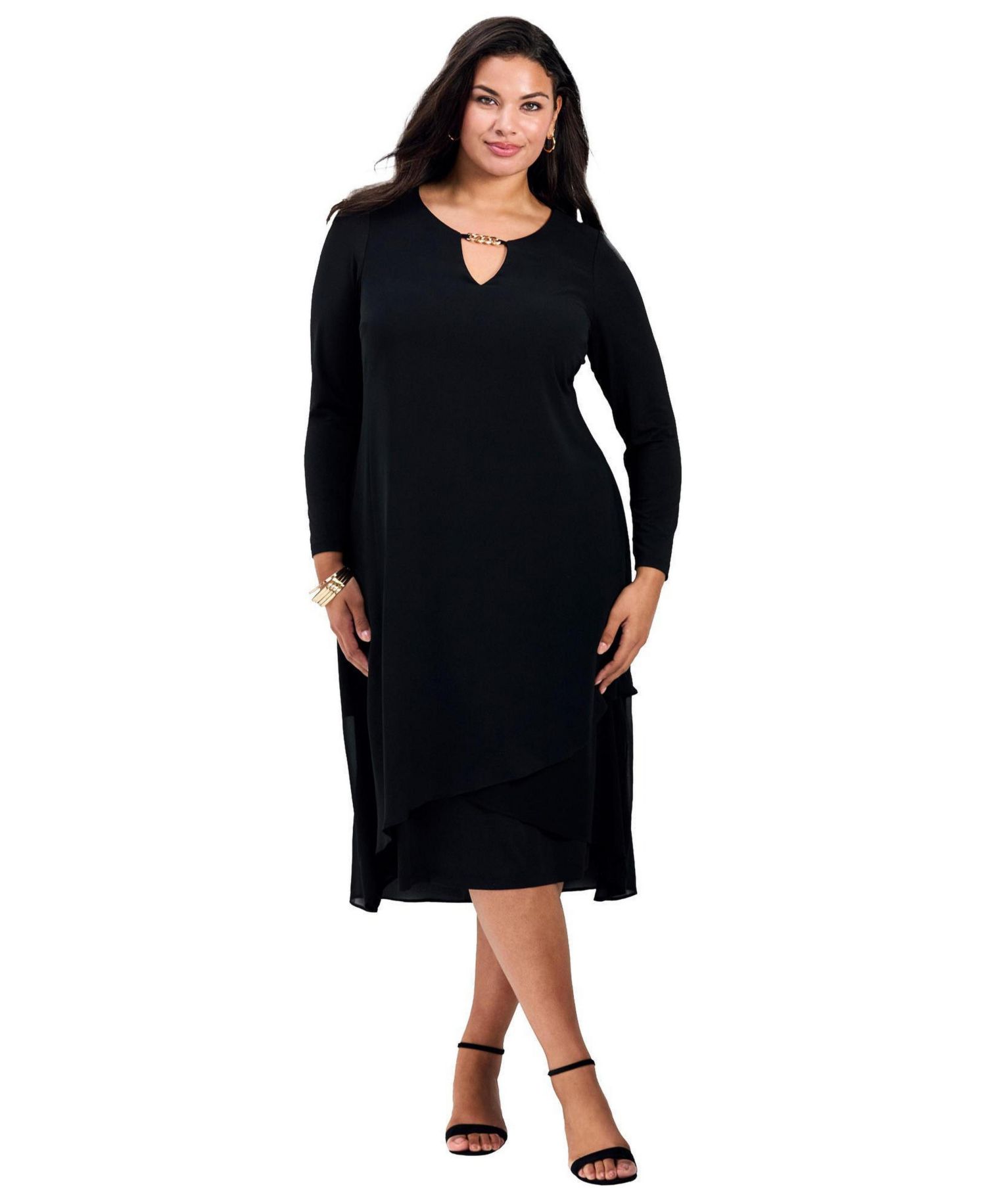 Women's Plus Size Fantasia Chiffon Dress