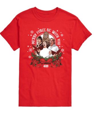 AIRWAVES - Men's Star Wars Christmas Force Be With You Short-Sleeve Graphic T-Shirt