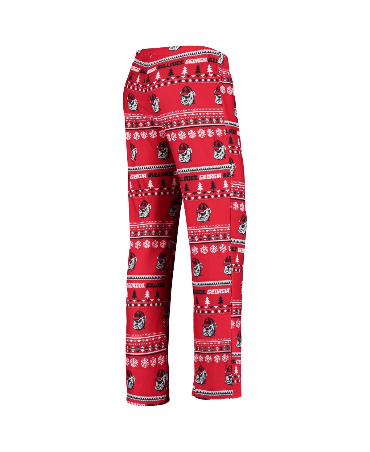 Concepts Sport Women's 2-piece Red Georgia Bulldogs Holiday Long Sleeve Top And Pants Sleep Set In Red