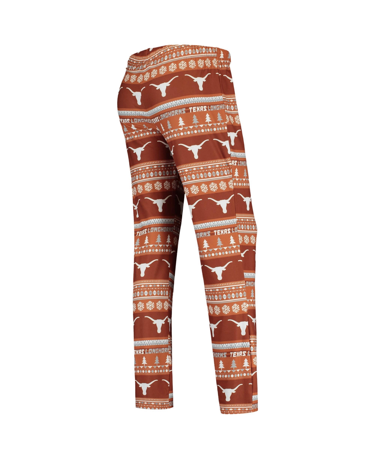 Concepts Sport Women's Texas Orange Longhorns Holiday Long Sleeve Top Pants Sleep Set