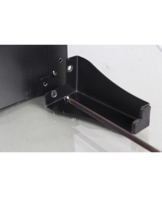 24 inch three sided glass electric fireplace with feet