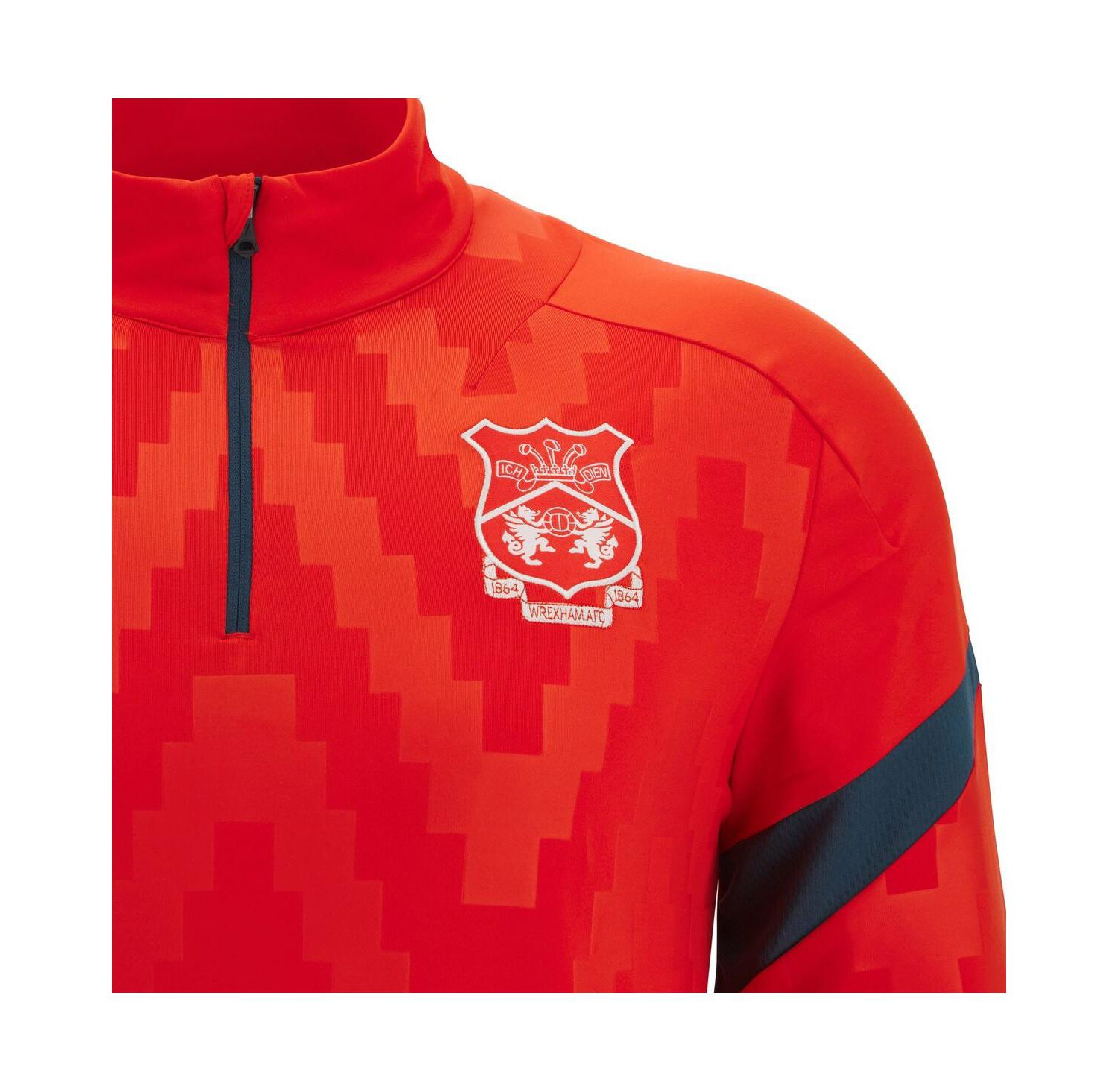 Men's Red Wrexham Training Quarter-Zip Pullover Hoodie
