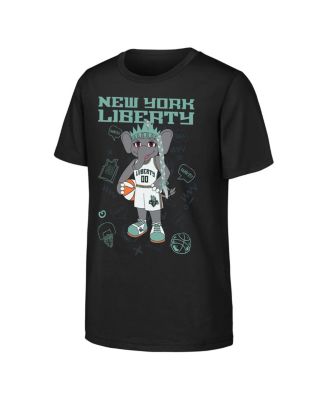 Big Boys and Girls Black New York Liberty Iconic Ellie T-Shirt