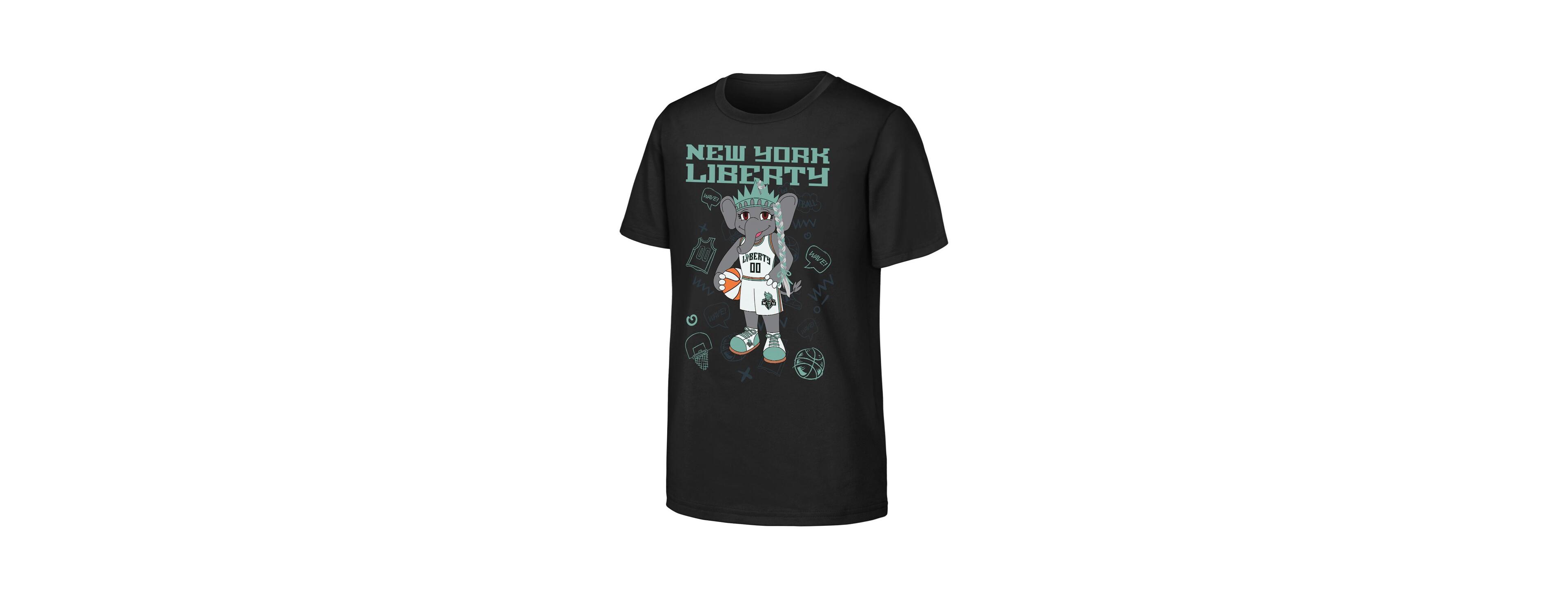 Outerstuff Big Boys and Girls Black New York Liberty Iconic Ellie T-Shirt