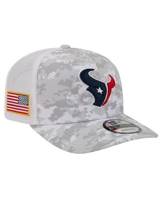 New Era - Men's Gray Houston Texans Salute to Service Fan Pack 9SEVENTY Trucker Adjustable Hat