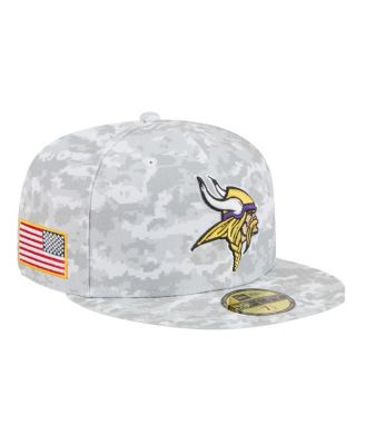 New Era - Men's White Minnesota Vikings 2025 Salute to Service Fan Pack 59FIFTY Fitted Hat