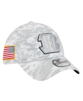 New Era - Men's White Cincinnati Bengals 2025 Salute to Service Digital Camo Fan Pack 39THIRTY Flex Hat