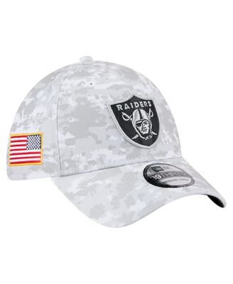 New Era - Men's White Las Vegas Raiders 2025 Salute to Service Digital Camo Fan Pack 39THIRTY Flex Hat