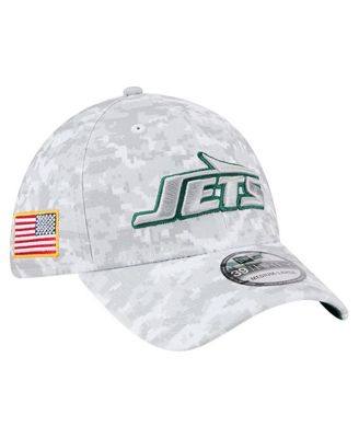 New Era - Men's White New York Jets 2025 Salute to Service Digital Camo Fan Pack 39THIRTY Flex Hat