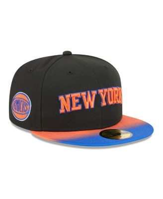 New Era - Men's Black/Blue New York Knicks Jersey Hook Statement Edition 59FIFTY Fitted Hat