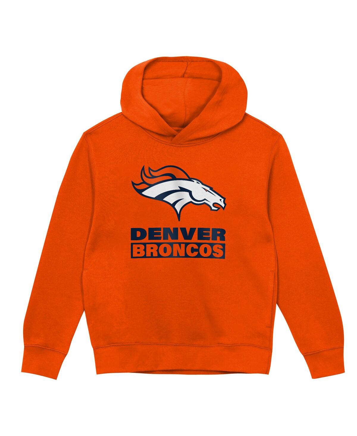 Outerstuff Toddler Orange Denver Broncos Back To Basics Hoodie In Orange