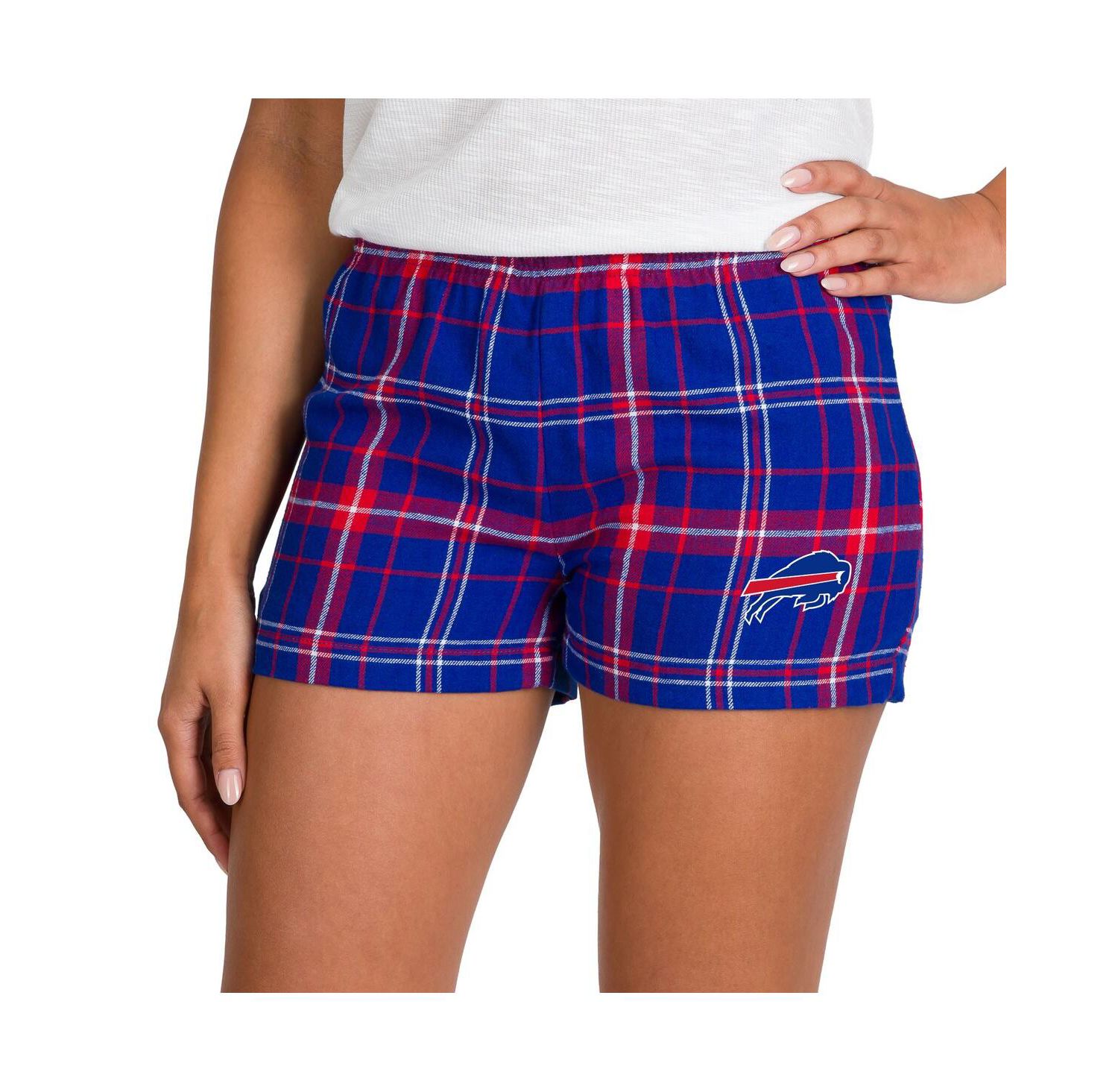 Women's Royal/Red Buffalo Bills Ultimate Flannel Shorts