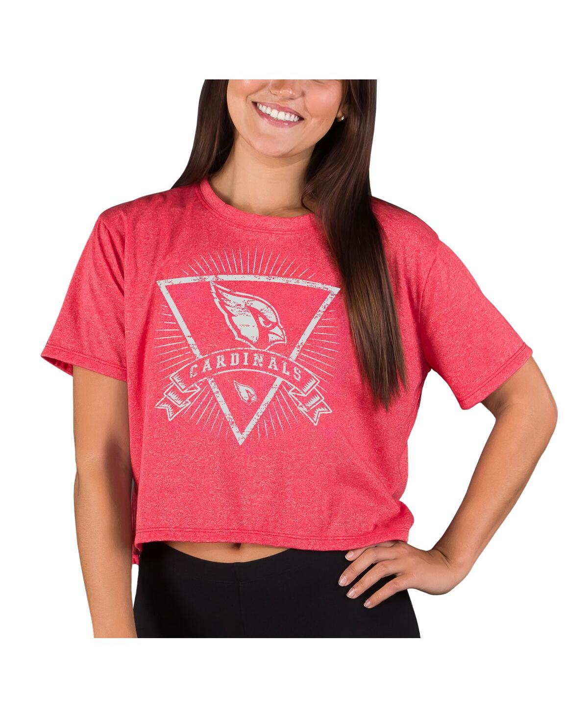 Concepts Sport Women's Cardinal Arizona Cardinals Quest Knit Crop Top In Red
