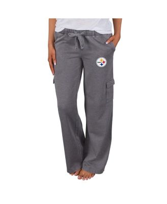 Concepts Sport - Women's Charcoal Pittsburgh Steelers Trackside Cargo Pants