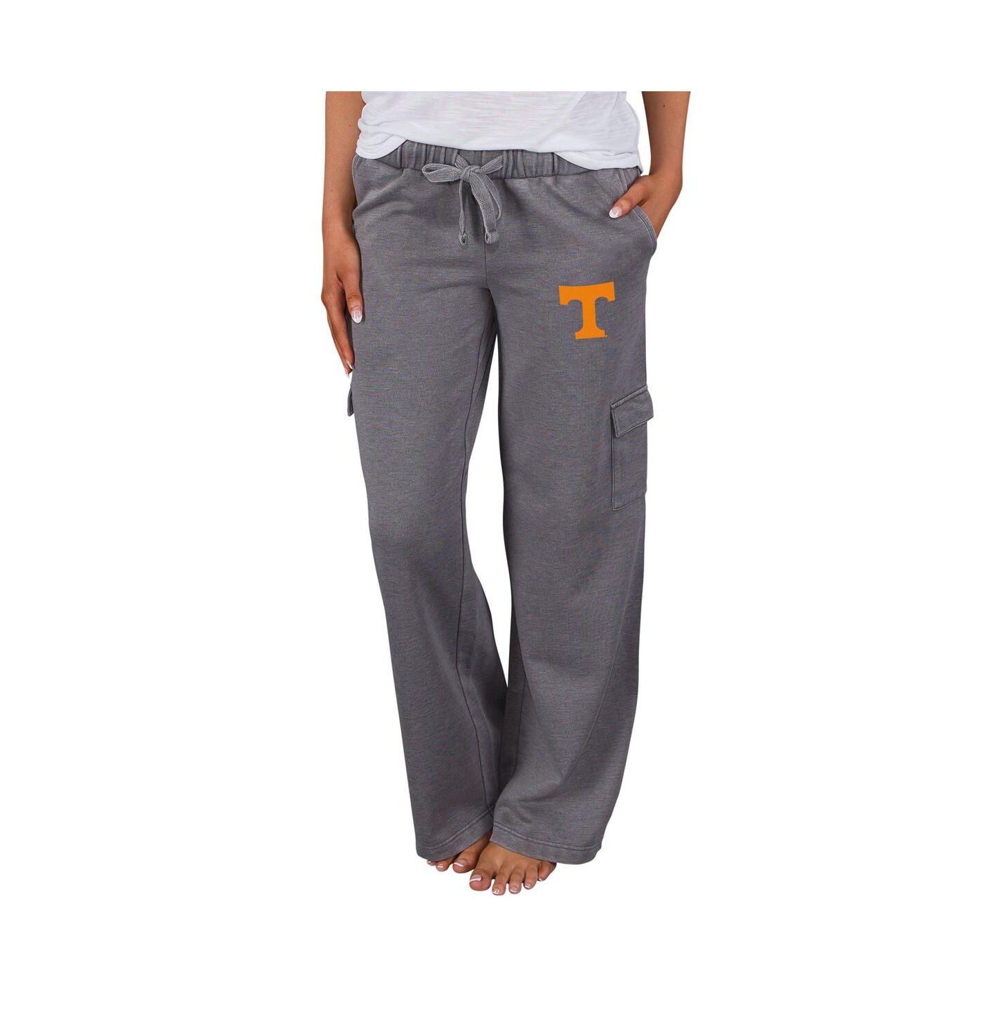 Женские брюки Concepts Sport Charcoal Tennessee Volunteers Trackside Wide Leg Cargo — фото 1