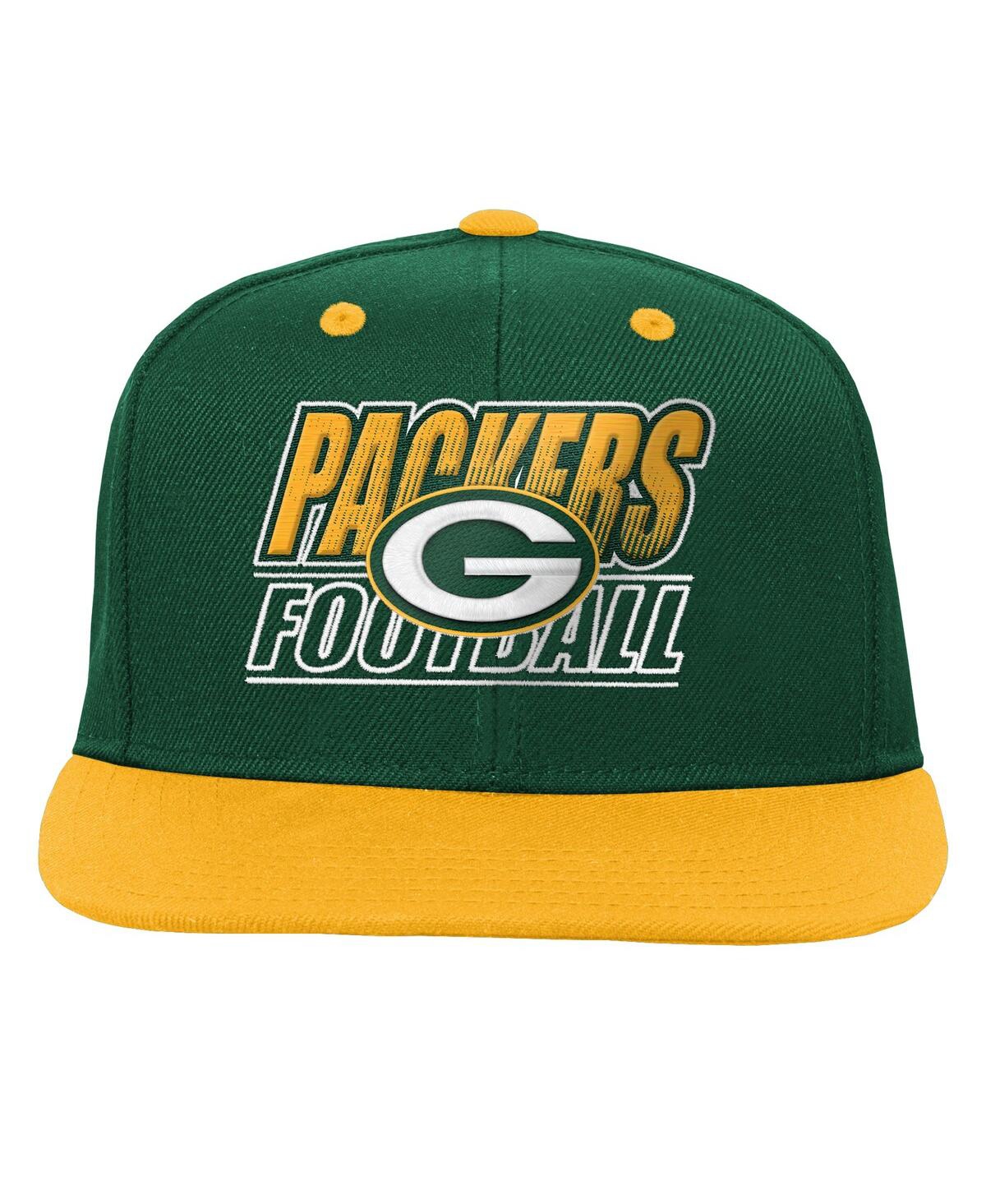 Outerstuff Big Boys and Girls Green Bay Packers Team Gradient Deadstock Snapback Hat