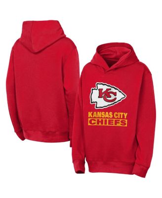 Outerstuff - Big Boys and Girls Red Kansas City Chiefs Back to Basics Hoodie
