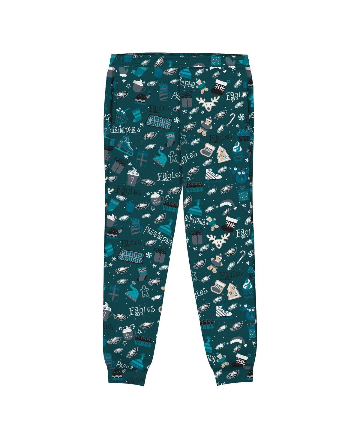 Outerstuff Toddler Midnight Green Philadelphia Eagles Chestnut Holiday Sleep Set