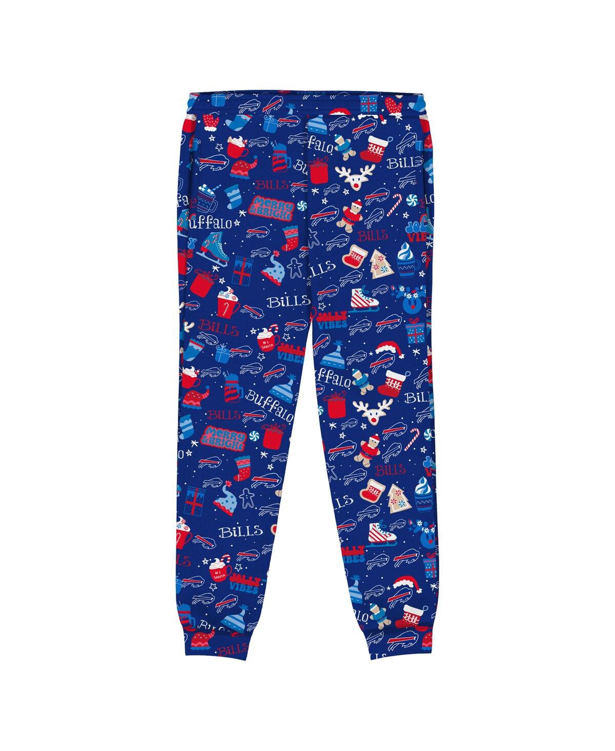 Outerstuff Toddler Royal Buffalo Bills Chestnut Holiday Sleep Set In Blue