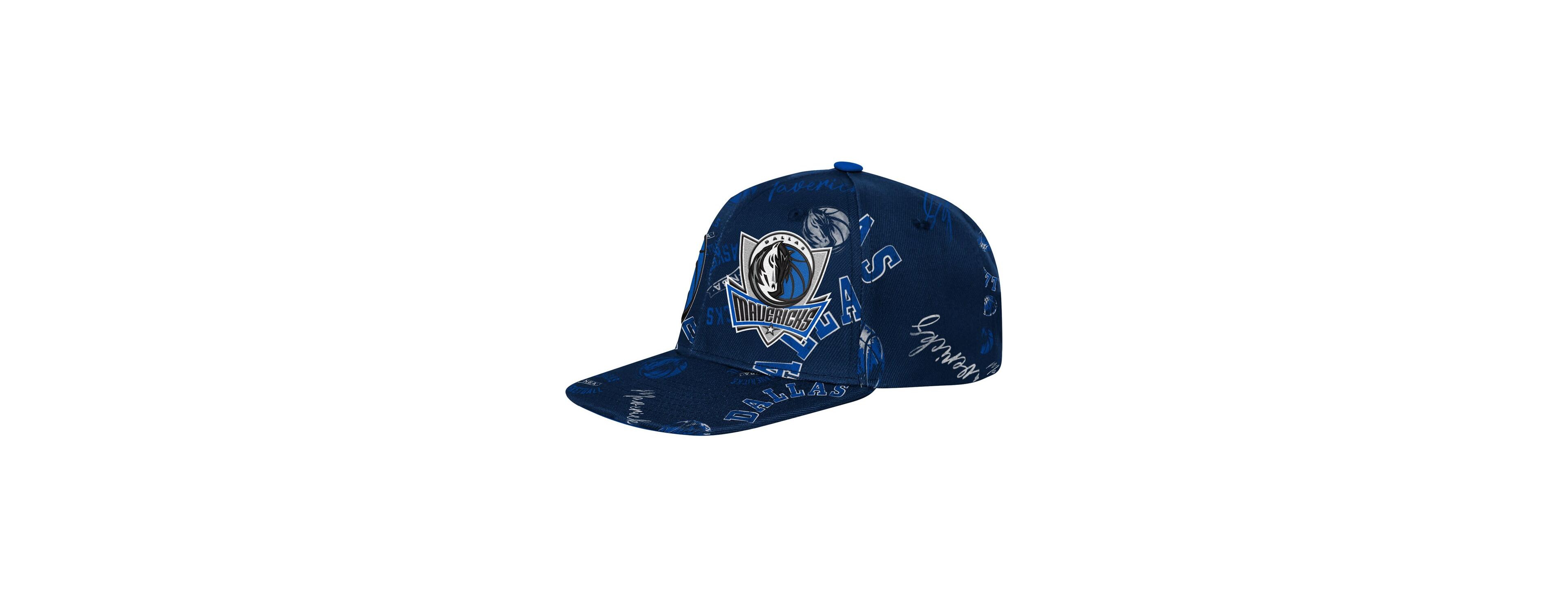 Outerstuff Big Boys and Girls Navy Dallas Mavericks Street Hooper Allover Print Snapback Hat