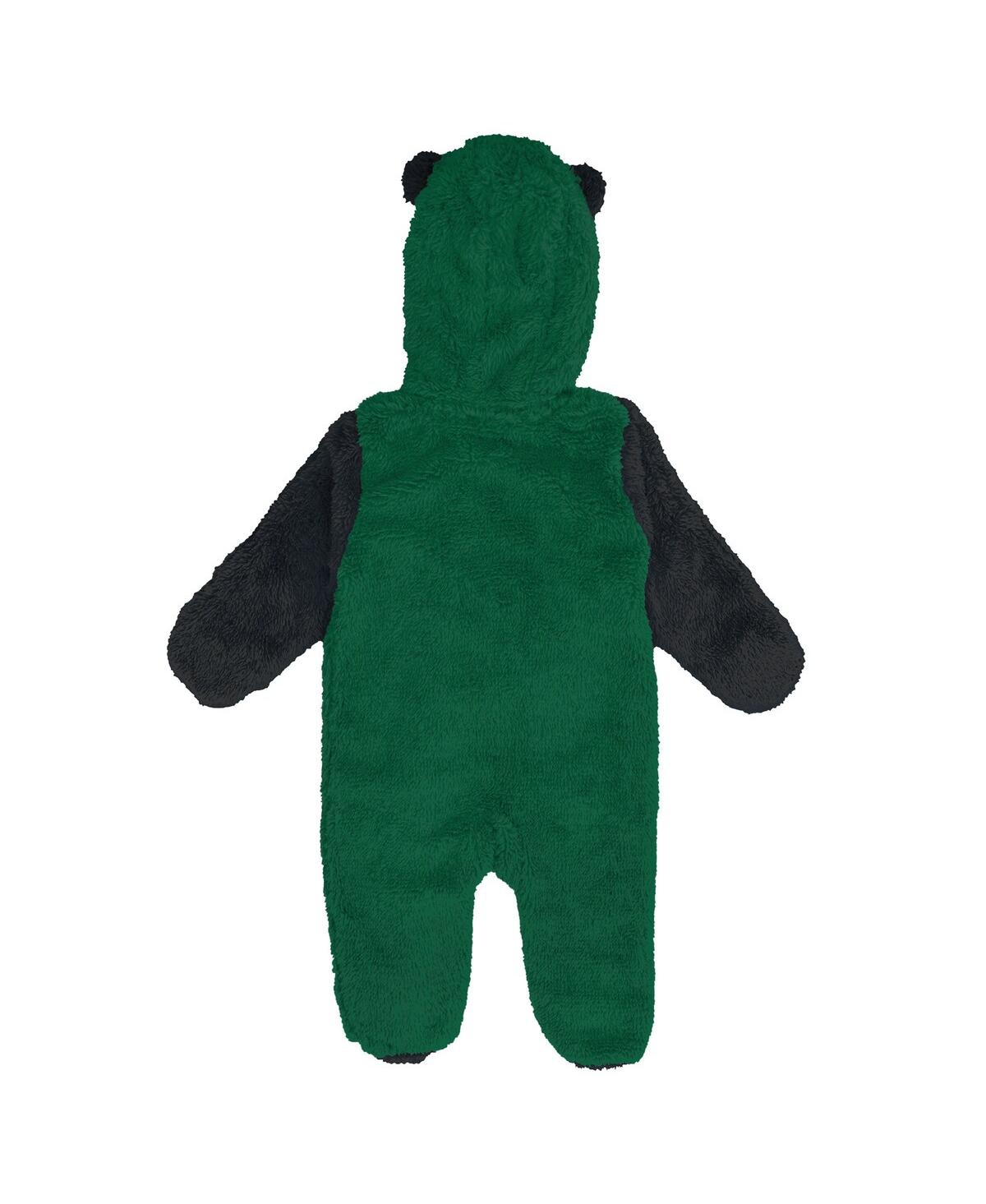 Outerstuff Baby Boys and Girls Kelly Green Boston Celtics Stay Napping Fleece Bunting Full-Zip Hooded Sleeper