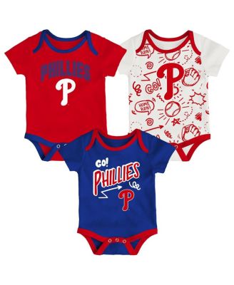 Outerstuff - Baby Boys and Girls Philadelphia Phillies All Day Play Three-Piece Bodysuit Set