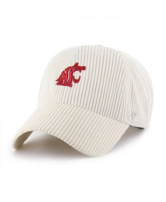 '47 Brand - Men's and Women's Cream Washington State Cougars Luminance Mellow Clean Up Adjustable Hat