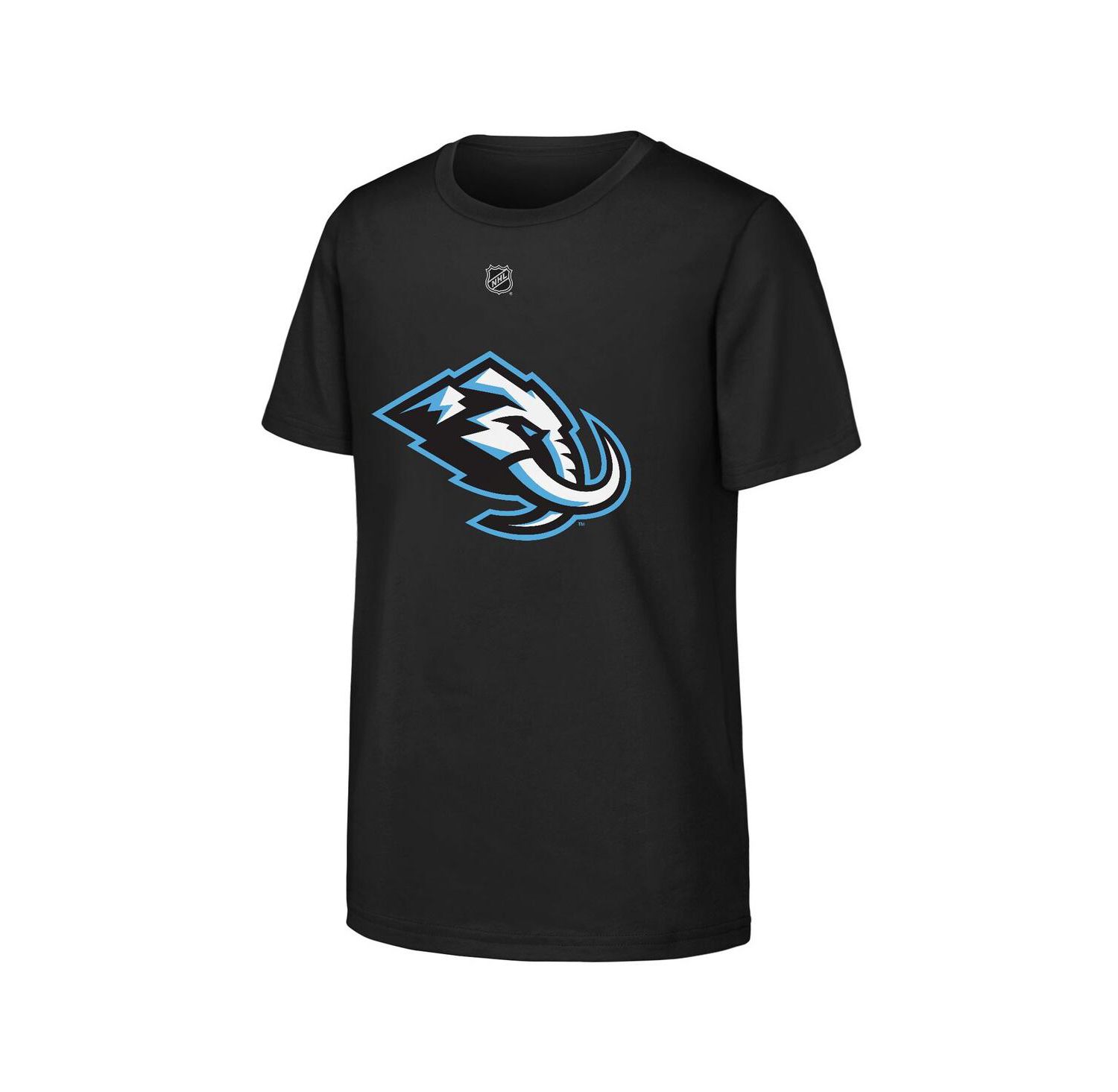 Big Boys and Girls Nick Schmaltz Black Utah Mammoth Name & Number T-Shirt