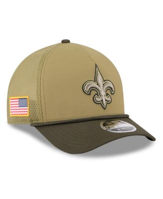 New Era - Men's Green New Orleans Saints 2025 Salute to Service 9FORTY A-Frame M-Crown Adjustable Hat