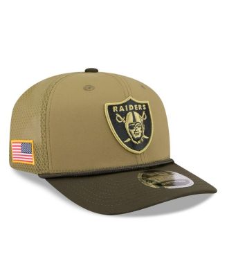New Era - Men's Green Las Vegas Raiders 2025 Salute to Service 9SEVENTY Adjustable Hat