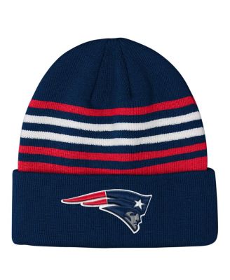 Outerstuff - Big Boys and Girls Navy New England Patriots Essentials Cuffed Knit Hat