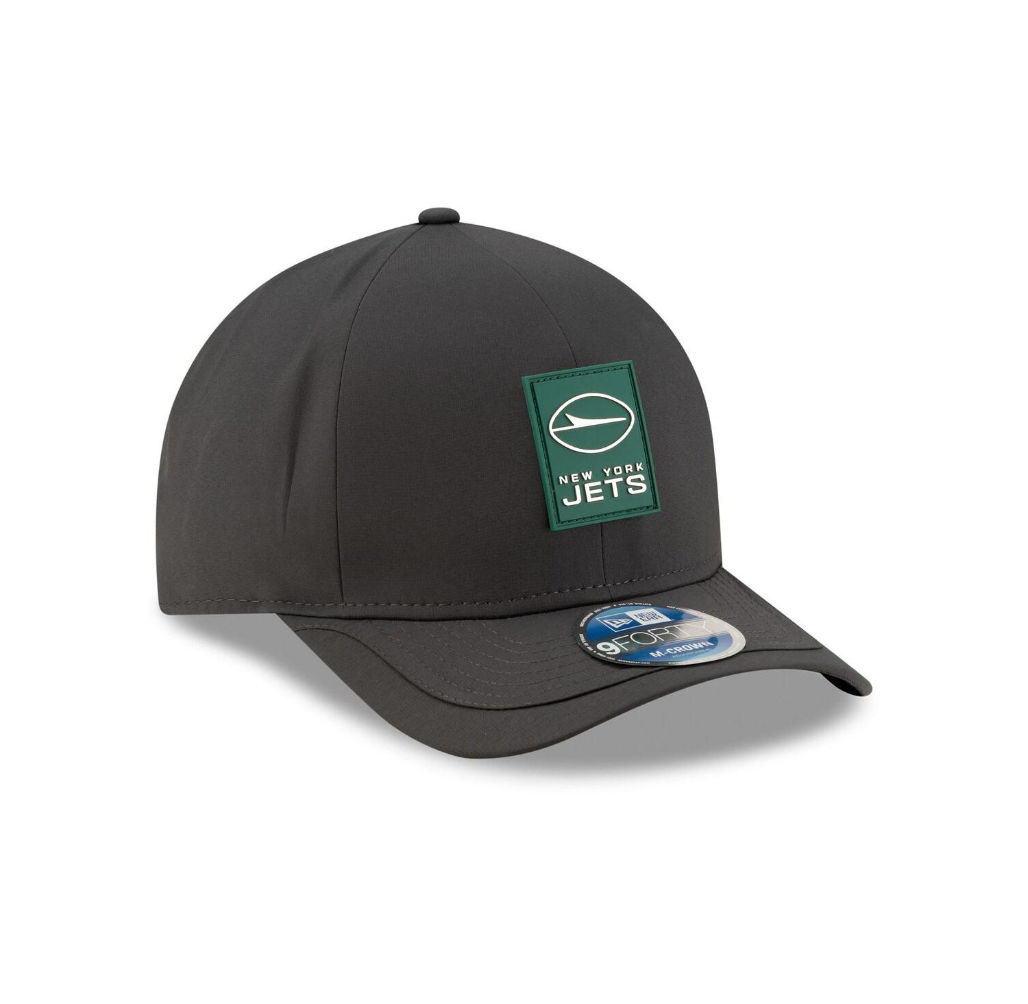 Men's Charcoal New York Jets 2025 Sideline Cold Weather 9FORTY M-Crown Adjustable Hat