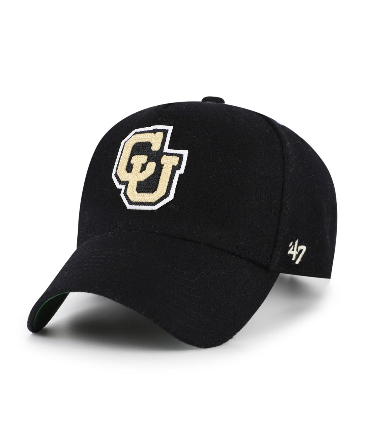 47 Brand Men's And Women's Black Colorado Buffaloes Collections Golden Age Offside Dt Adjustable Hat In Black