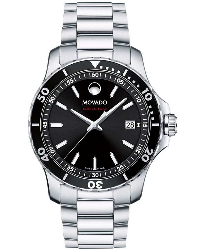 Movado - Men's Swiss Series 800 Stainless Steel Bracelet Watch 40mm 2600135