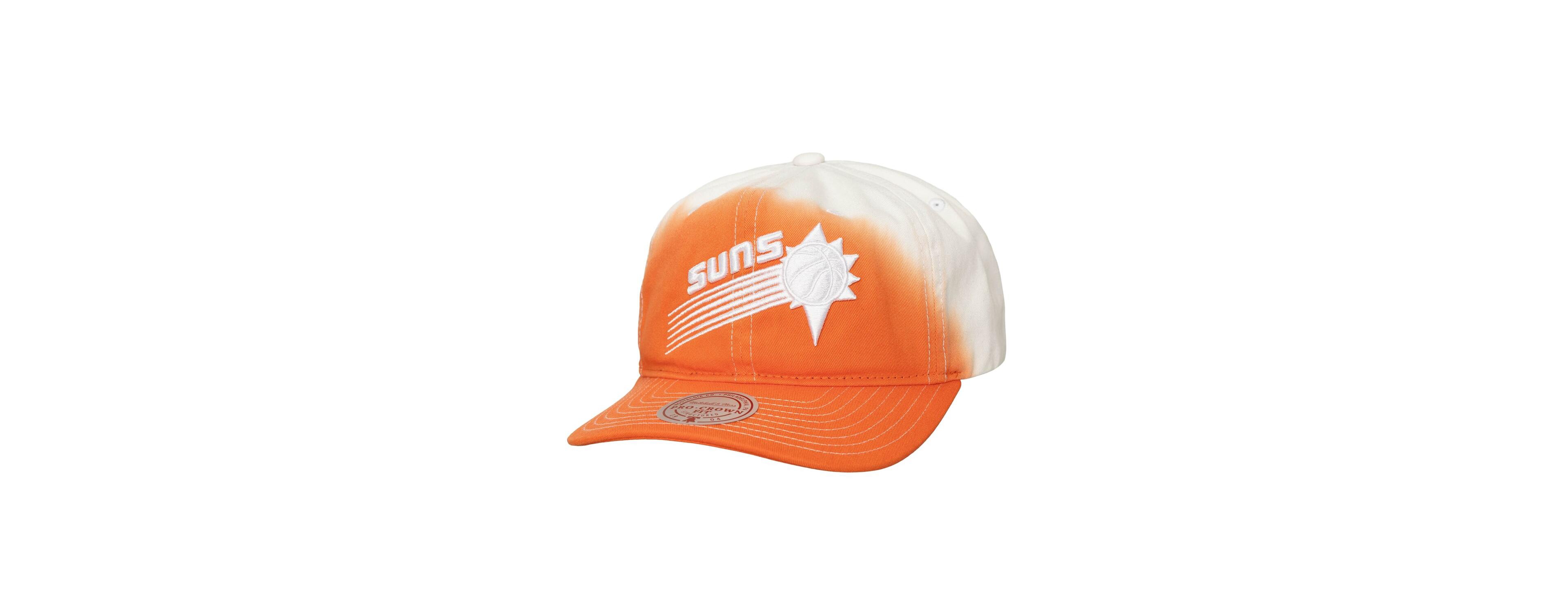 Mitchell & Ness Men's Orange/White Phoenix Suns Dip Dye Pro Crown Adjustable Hat