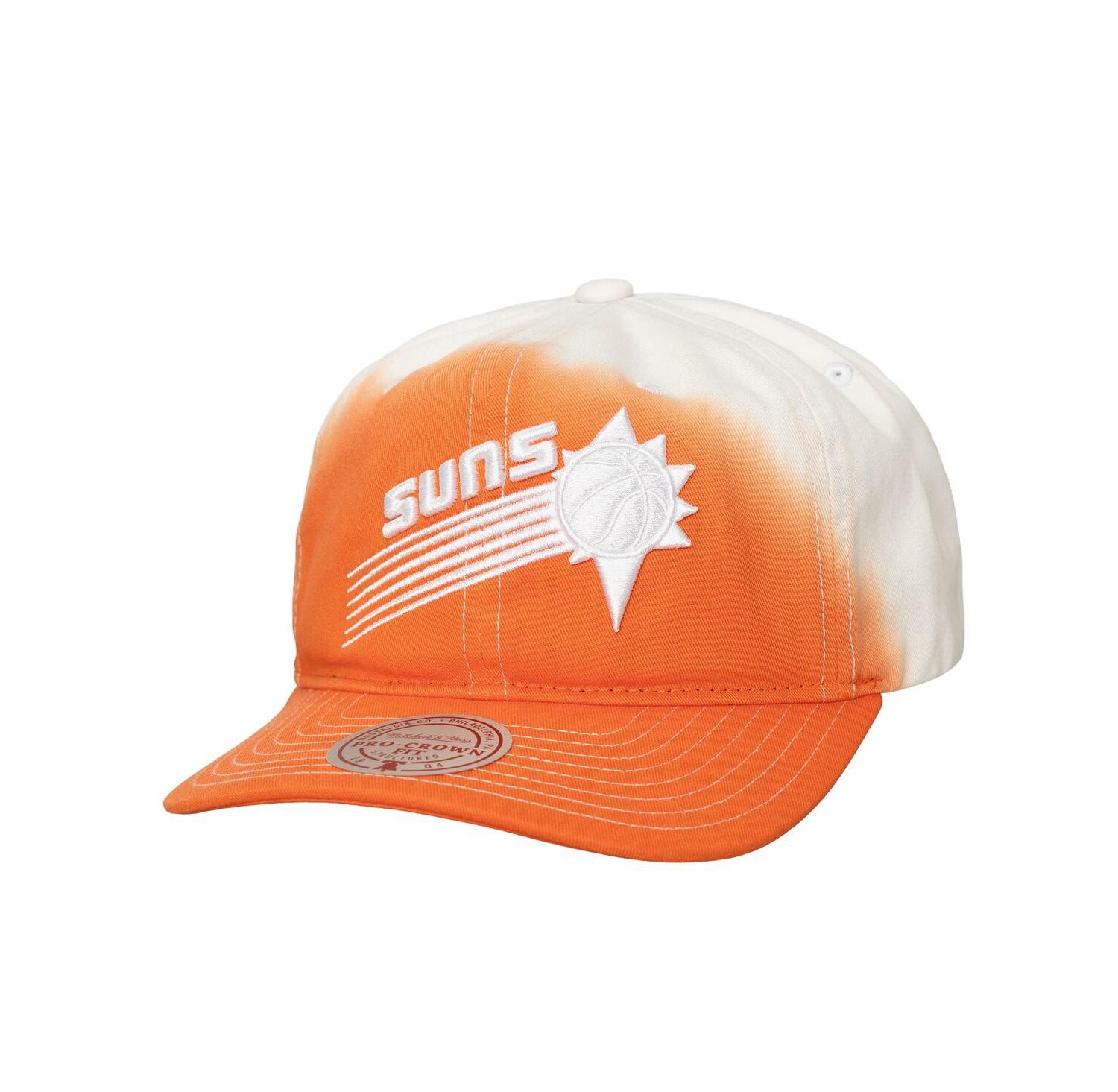 Men's Orange/White Phoenix Suns Dip Dye Pro Crown Adjustable Hat