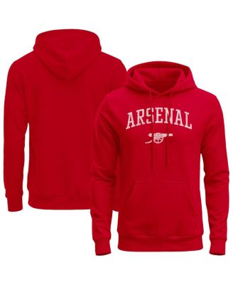 1863FC - Men's Red Arsenal Athletic Wordmark Fleece Hoodie