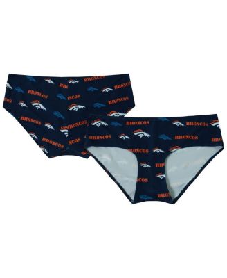 Concepts Sport - Women's Navy Denver Broncos Mosaic Allover Print Knit Panty