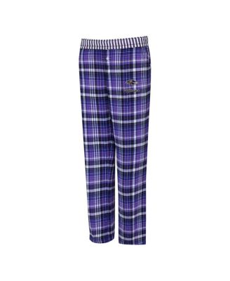 Women's Purple Baltimore Ravens Laney Plaid Tri-Blend Pants