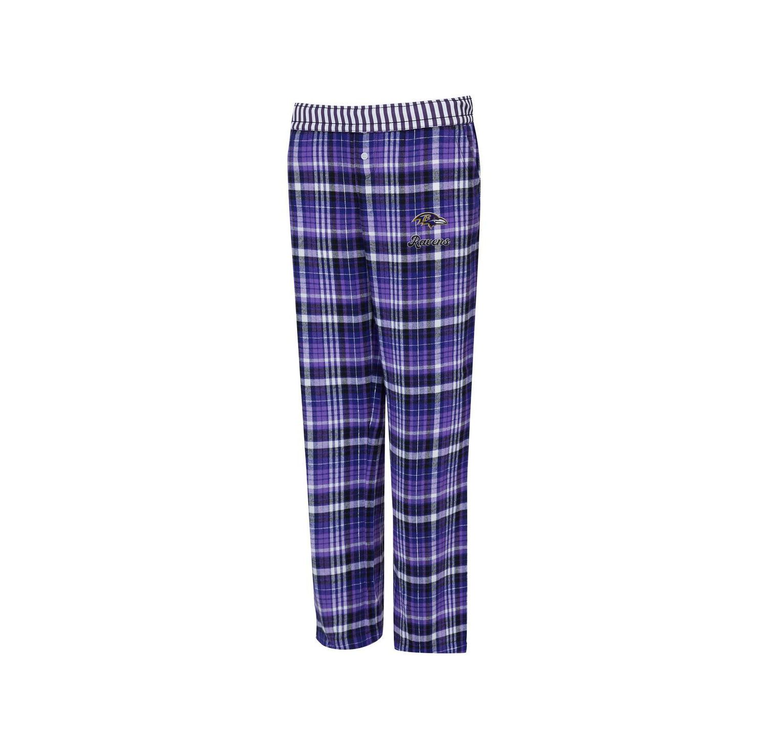 Women's Purple Baltimore Ravens Laney Plaid Tri-Blend Pants