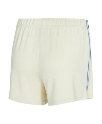 Women's 2-Piece Cream Dallas Mavericks Kaki Hacci Knit Long Sleeve Top and Shorts Set