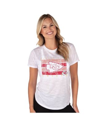 Concepts Sport - Women's White Kansas City Chiefs Infuse Lightweight Slub Knit Top