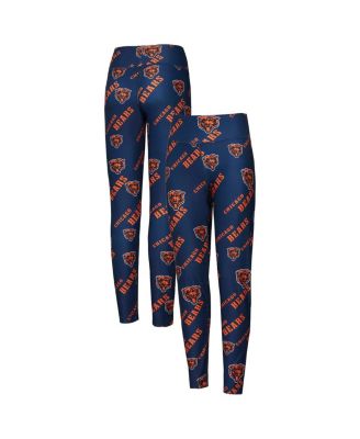 Concepts Sport - Women's Navy Chicago Bears Breakthrough Allover Print Knit Sleep Leggings