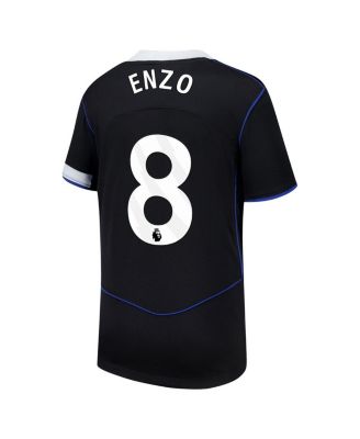 Big Boys and Girls Enzo Fernández Black Chelsea 2025/26 Third Replica Player Jersey